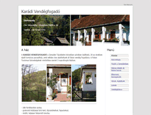 Tablet Screenshot of karadivendegfogado.hu
